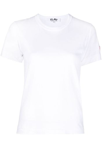 Comme Des Garçons Play T-shirt con applicazione - Bianco
