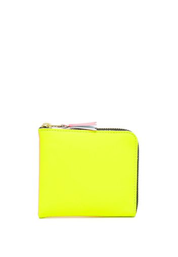 Comme Des Garçons Wallet Portafoglio con zip Super Fluo - Giallo