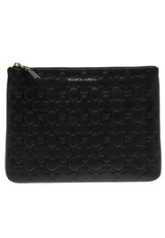 Comme Des Garçons Wallet 'Classic Embossed B' pouch - Nero