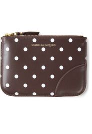 Comme Des Garçons Wallet Purse a pois - Marrone