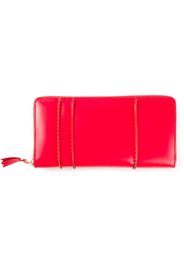 Comme Des Garçons Wallet Portafoglio continental 'Raised Spike' - Rosso