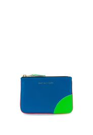 colour-block zipped wallet