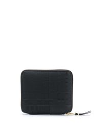 Intersection textured zip-around wallet