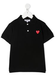 heart logo patch polo shirt