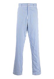 Comme Des Garçons Shirt striped tailored trousers - Blu