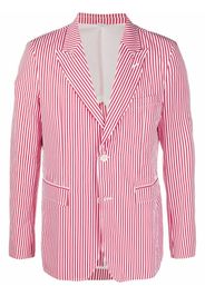 Comme Des Garçons Shirt Blazer oversize a righe - Rosso