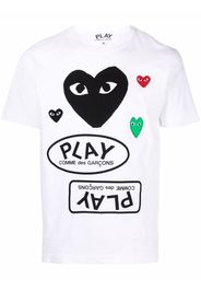 Comme Des Garçons Play heart logo-print T-shirt - Bianco