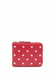 Comme Des Garçons Wallet polka-dot compact wallet - Rosso