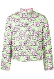 Comme Des Garçons Shirt logo-print padded jacket - Verde