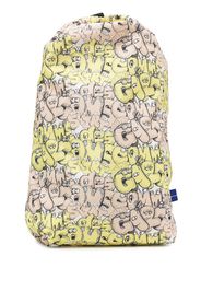 Comme Des Garçons Shirt x Kaws logo print backpack - Giallo