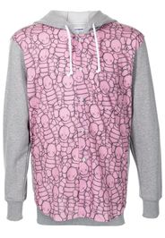 Comme Des Garçons Shirt colour-block cotton hoodie - Grigio