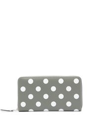 Comme Des Garçons Wallet polka dot-print zip-around wallet - Grigio