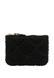 Comme Des Garçons Wallet Pouch Fat Tortoise con zip - Nero