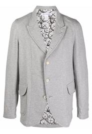 Comme Des Garçons Shirt single-breasted pouch-pocket blazer - Grigio