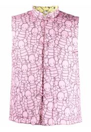 Comme Des Garçons Shirt Gilet x KAWS con stampa - Rosa