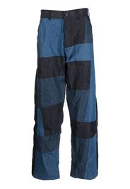 Comme Des Garçons Shirt patchwork wide-leg trousers - Blu