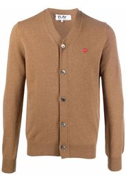 Comme Des Garçons Play Cardigan - Marrone