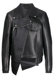 Comme Des Garçons Homme Plus Giacca biker asimmetrica - Nero