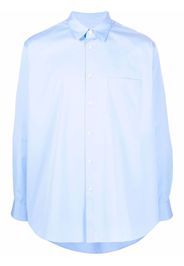 Comme Des Garçons Shirt chest-pocket long-sleeve shirt - Blu