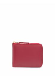 Comme Des Garçons Wallet bi-fold zipped leather wallet - Rosso