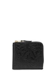 Comme Des Garçons Wallet embossed pattern wallet - Nero