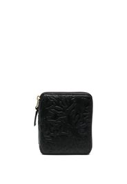 Comme Des Garçons Wallet Forest-embossed zip-around wallet - Nero