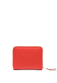 COMME DES GARÇONS WALLET zip-up leather wallet - Rosso