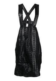 Comme Des Garçons faux-leather pinafore skirt - Nero