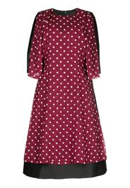 Comme Des Garçons Comme Des Garçons Abito a pois - Rosso