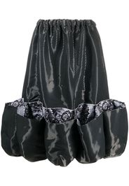 Comme Des Garçons puff hem lace-trim skirt - Nero