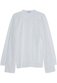 Comme Des Garçons Comme Des Garçons lace-panel detail T-shirt - Bianco