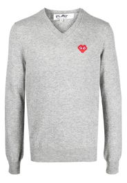 Comme Des Garçons Play V-neck wool jumper - Grigio