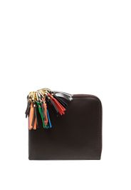 Comme Des Garçons Wallet zip-detailing leather wallet - Marrone