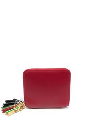 Comme Des Garçons Wallet zip-detailing leather wallet - Rosso