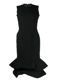 Comme Des Garçons peplum-hem midi dress - Nero