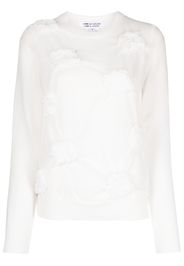 Comme Des Garçons Comme Des Garçons Top con scollo rotondo - Bianco