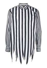 Comme Des Garçons Homme Plus striped long-sleeve cotton shirt - Bianco