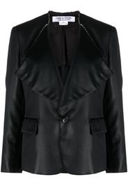 Comme Des Garçons Comme Des Garçons notched-lapel single-breasted blazer - Nero