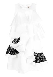 Comme Des Garçons ruffle-detailing sleeveless dress - Bianco