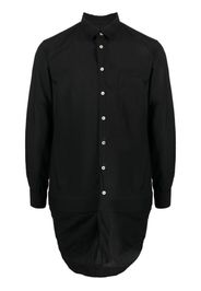 Comme Des Garçons Homme Plus long-line buttoned shirt - Nero