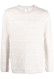 Comme Des Garçons Shirt textured-knit wool jumper - Toni neutri