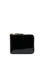 Comme Des Garçons inside-printed patent-leather wallet - Nero