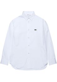 Comme Des Garçons Shirt x Lacoste logo-patch cotton shirt - Bianco