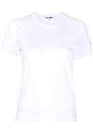 Comme Des Garçons Play T-shirt con applicazione - Bianco