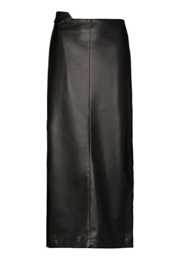 fanny faux leather maxi skirt