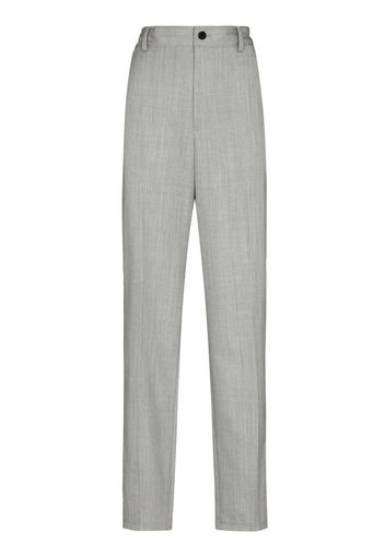 Commission high-waist wool trousers - Grigio