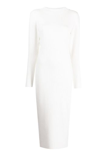 Commission funnel-neck jumper dress - Bianco