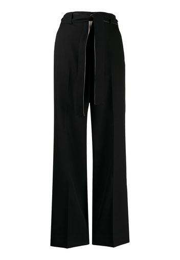 Commission belted wide-leg trousers - Nero