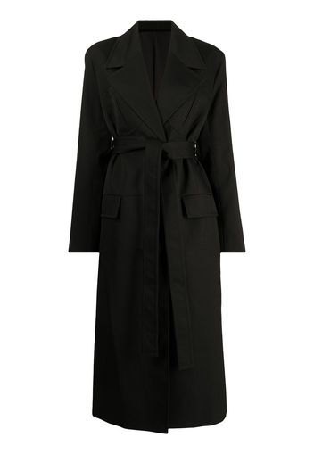 Commission single-breasted tailored coat - Nero