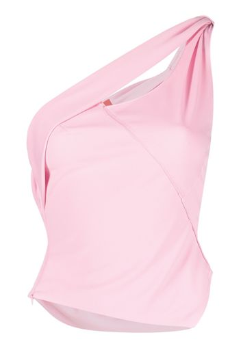 Commission one-shoulder tank top - Rosa